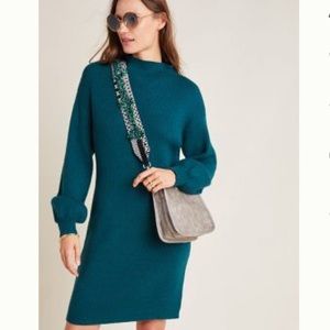 Anthropologie Mock Neck Sweater Dress